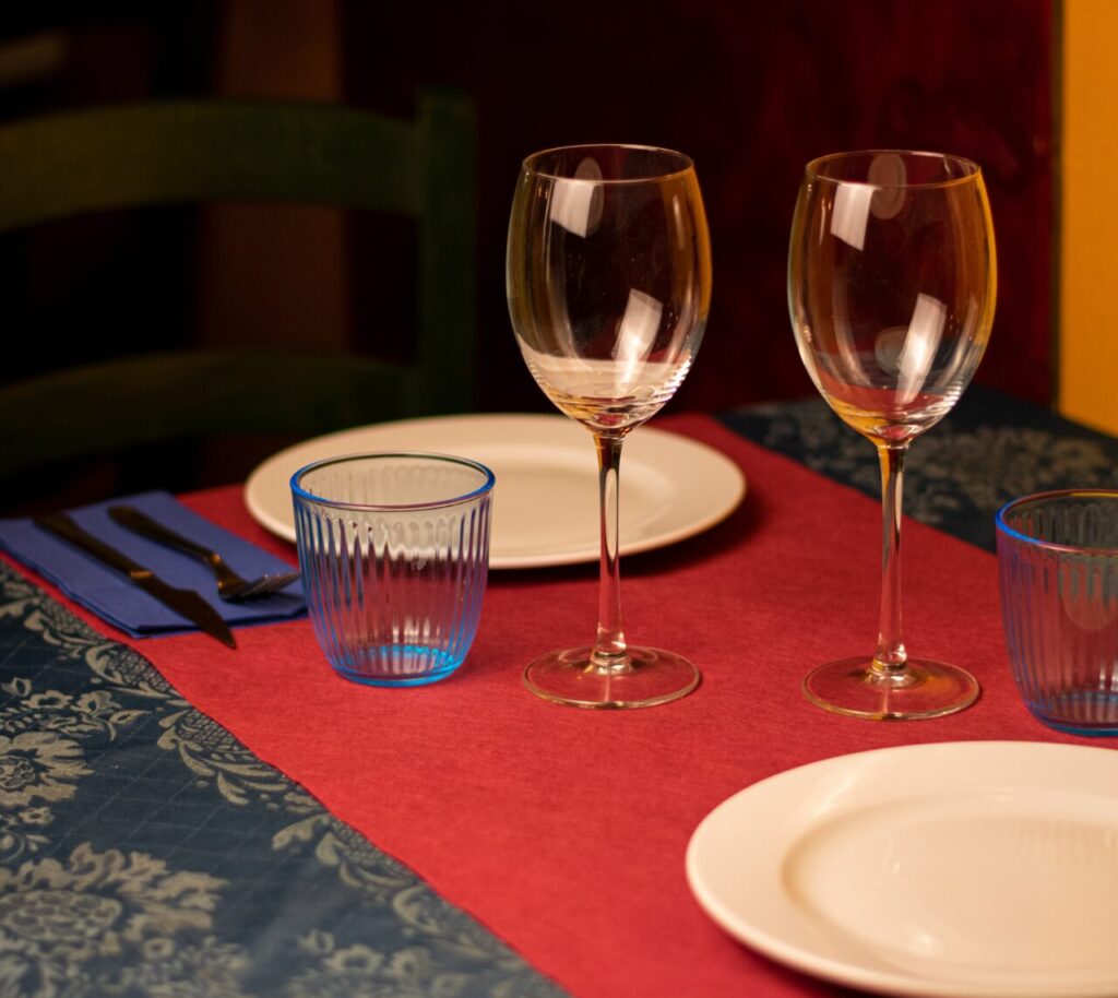 Una mesa ideal para cenar en pareja en Il Mercante di Venezia